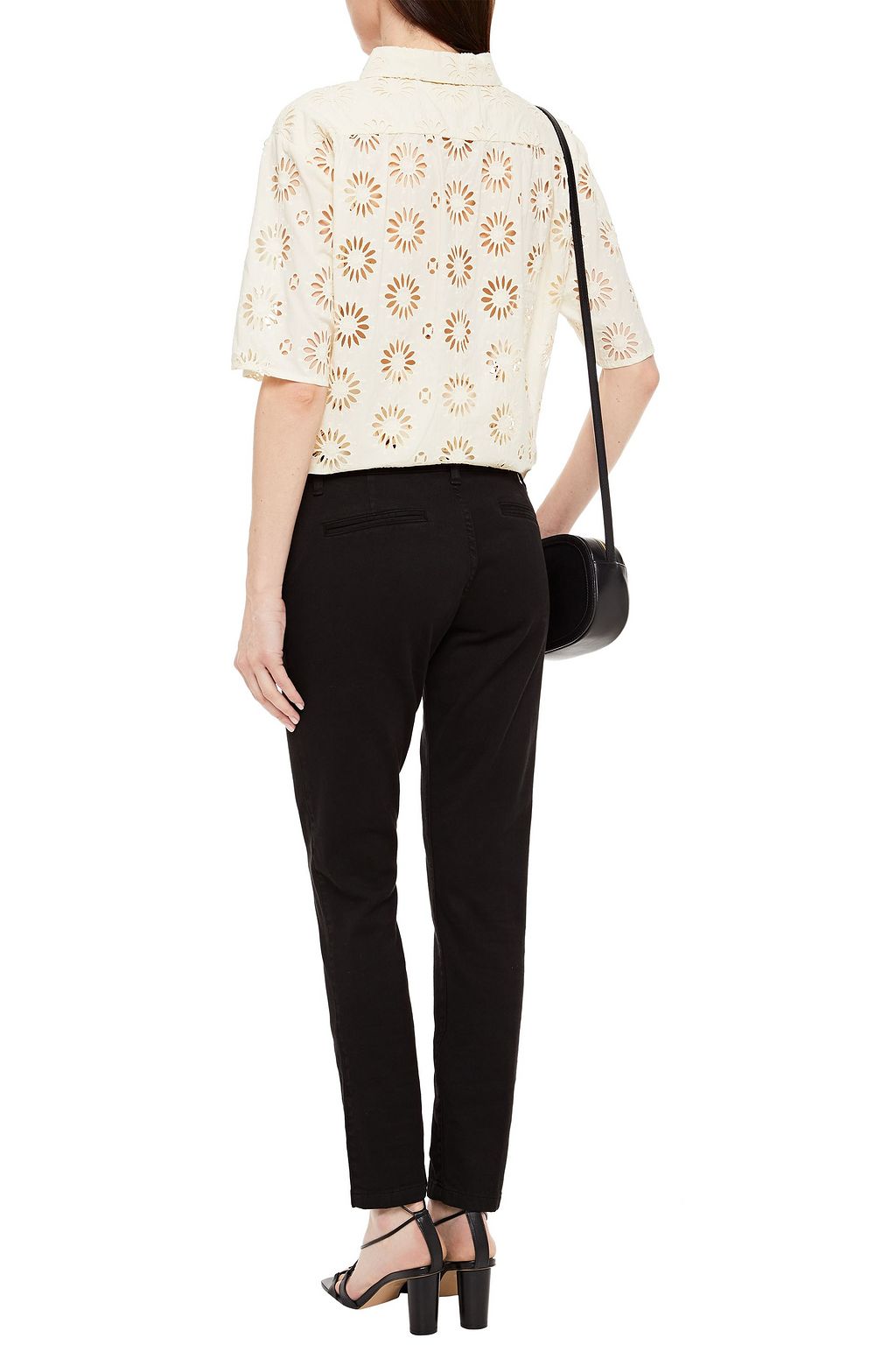 BA&SH Cotton-blend gabardine slim-leg pants