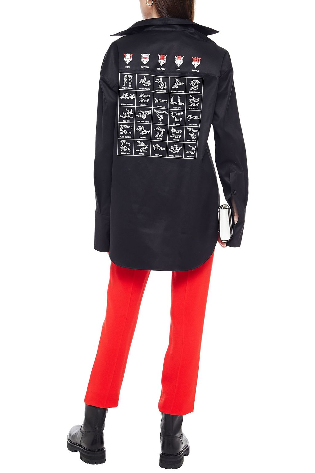 BALENCIAGA Oversized printed cotton-twill shirt