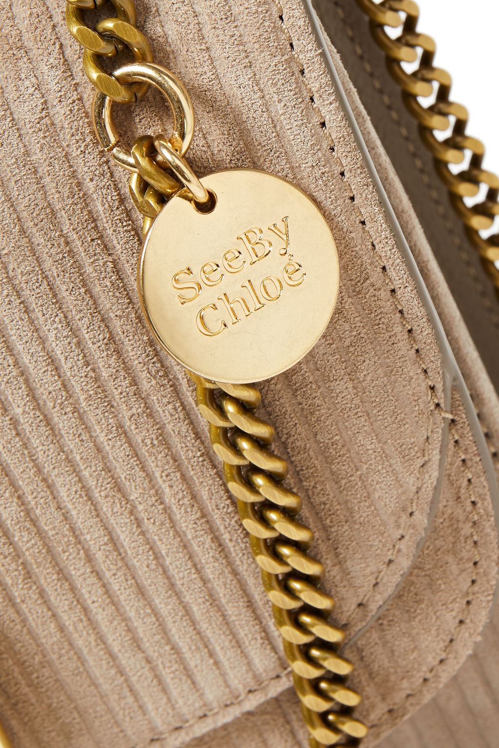 SEE BY CHLOÉ Embossed suede shoulder bag