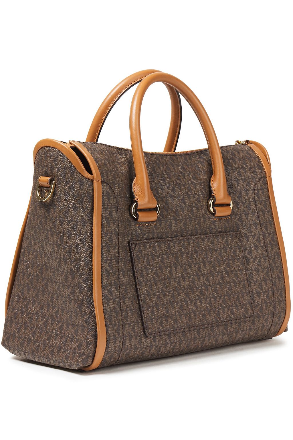 MICHAEL MICHAEL KORS Two-tone logo-print faux leather tote