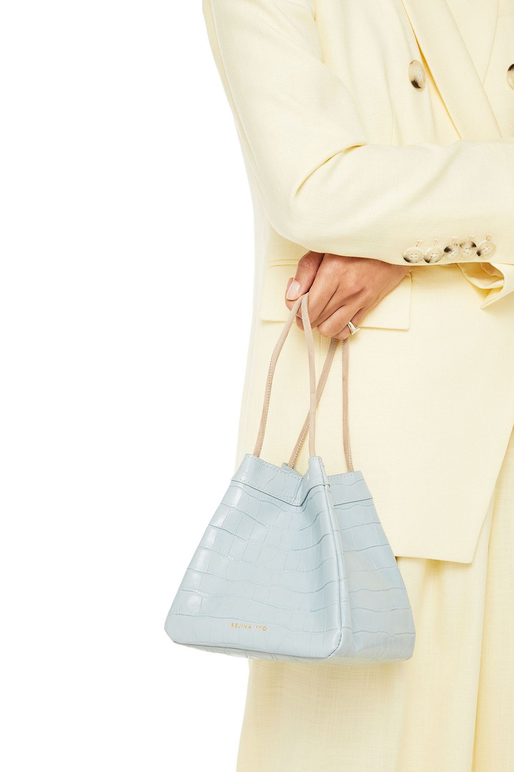 REJINA PYO Rita croc-effect leather tote