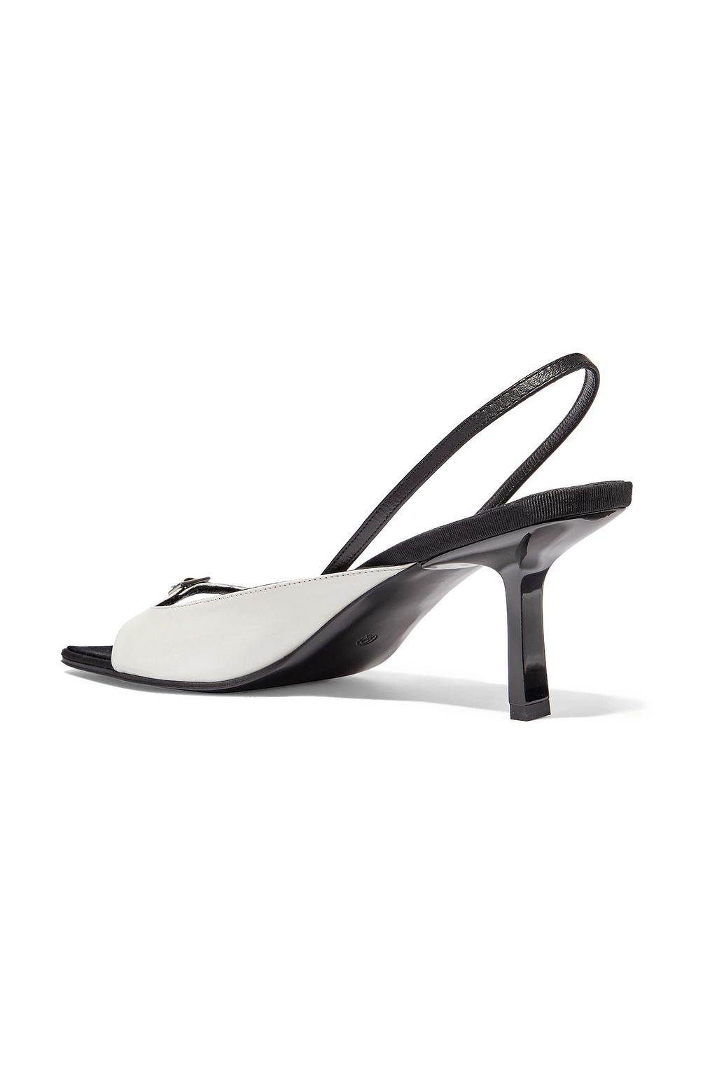 THE ROW Zweifarbige Slingback-Sandalen aus Leder