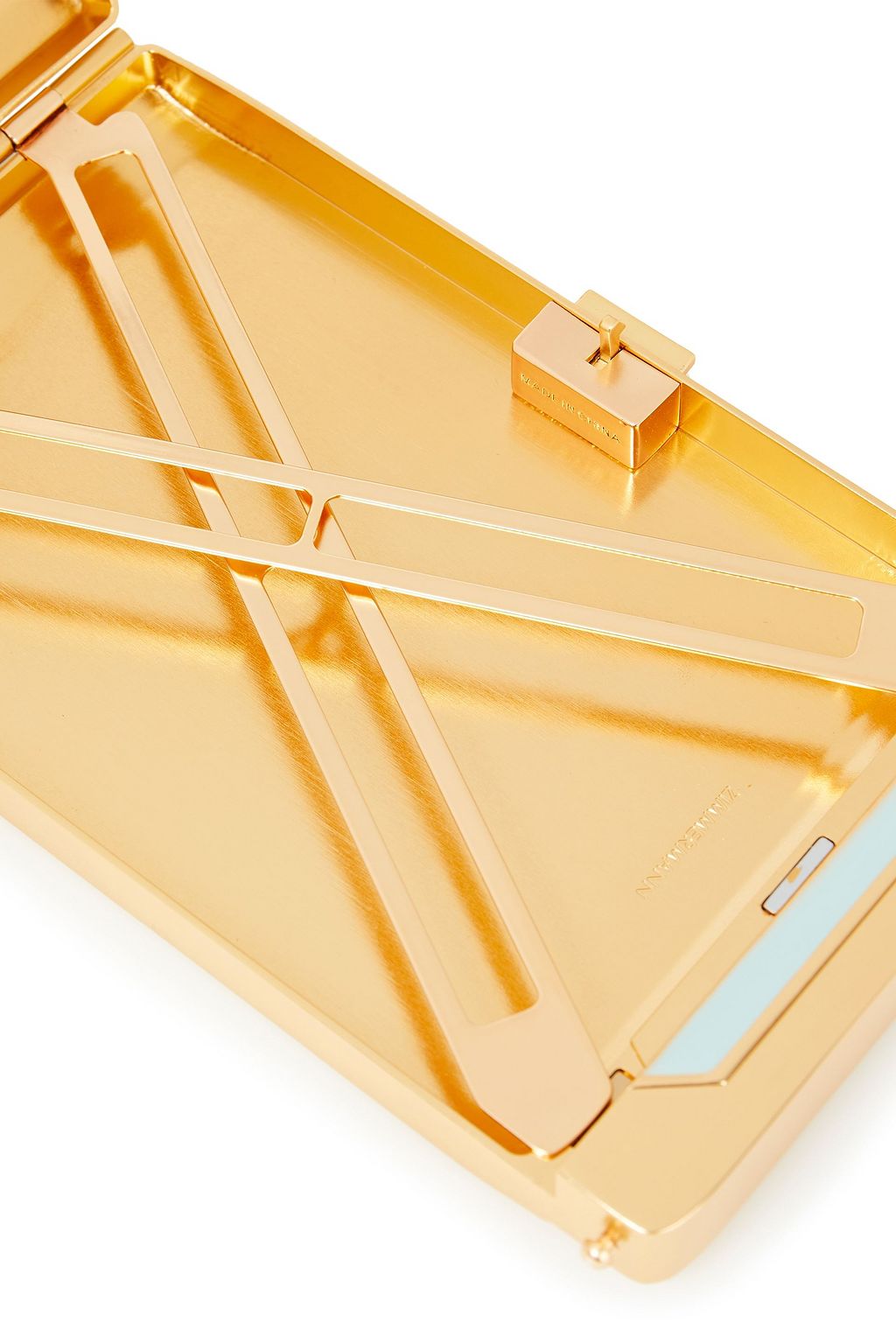 ZIMMERMANN Gold-tone enamel cigarette case
