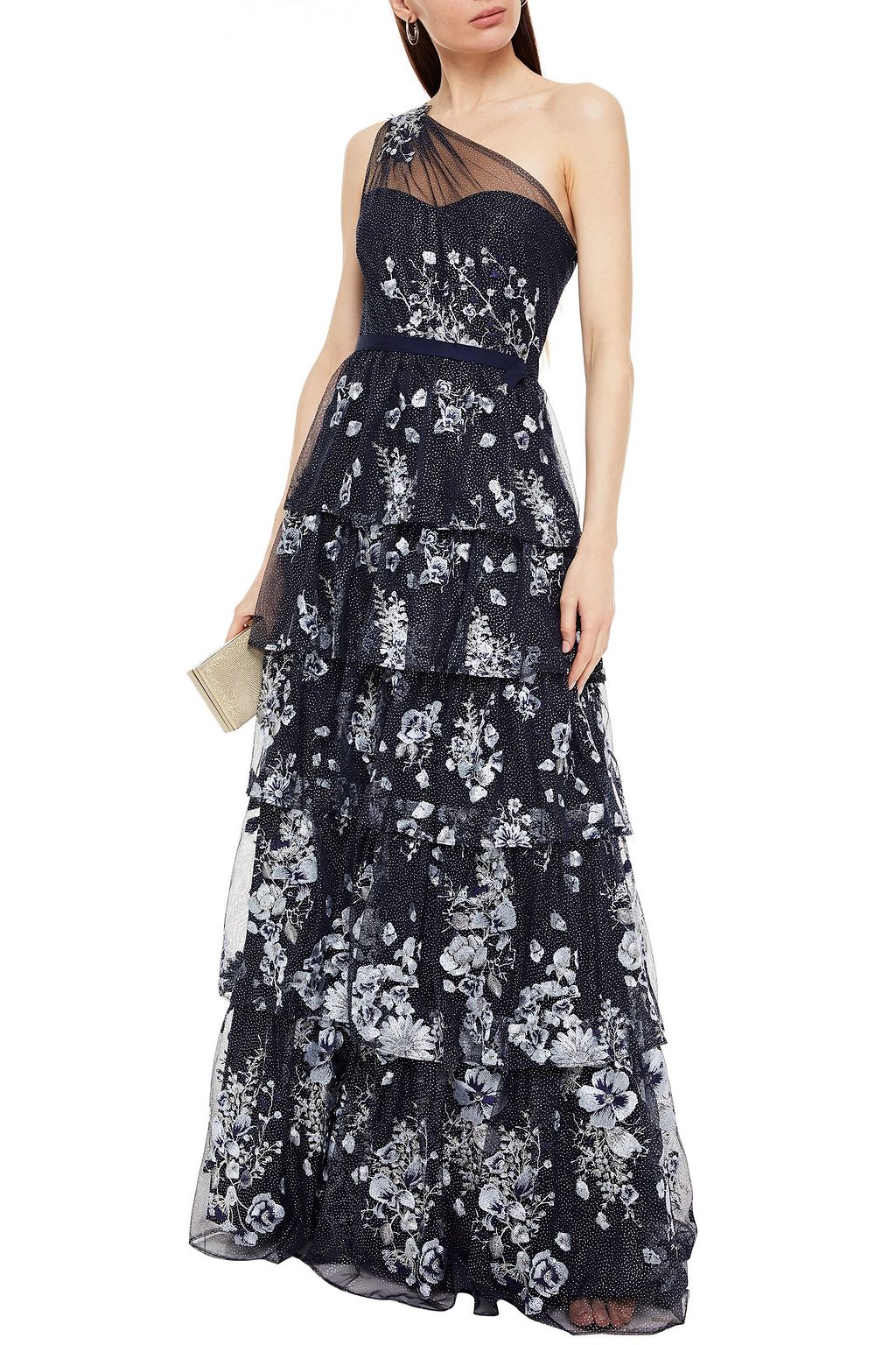 marchesa notte one shoulder