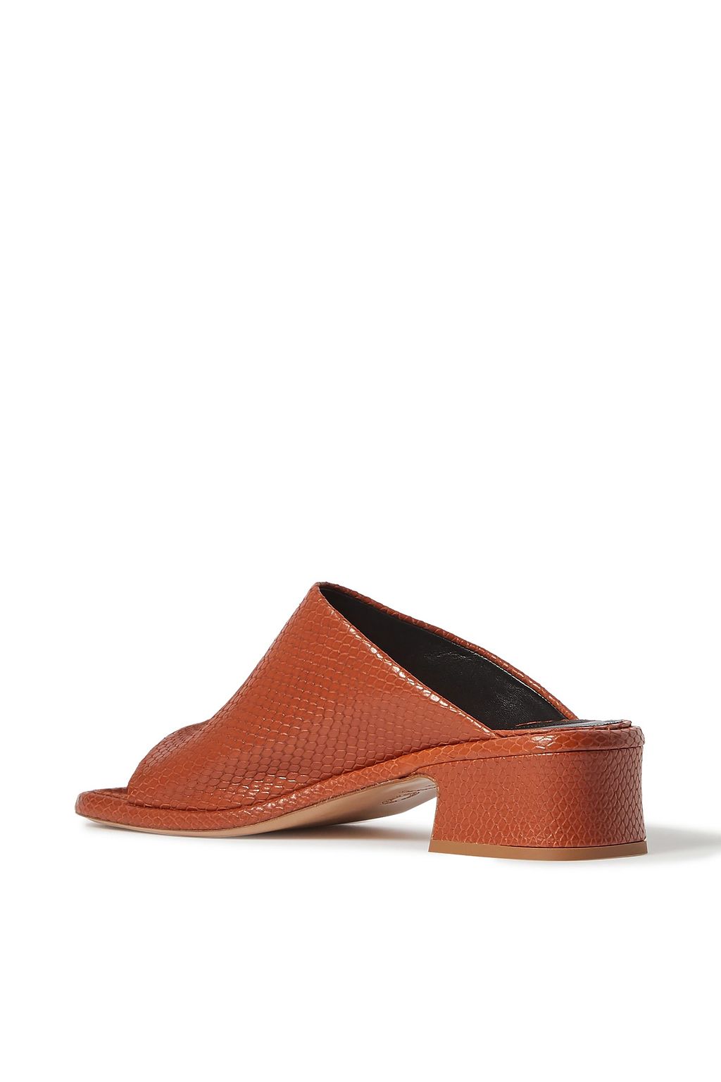 DRIES VAN NOTEN Lizard-effect leather mules