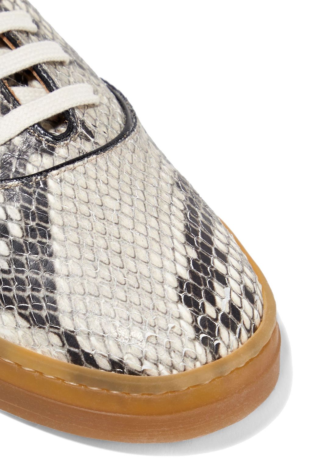 GABRIELA HEARST Marcello snake-effect leather sneakers