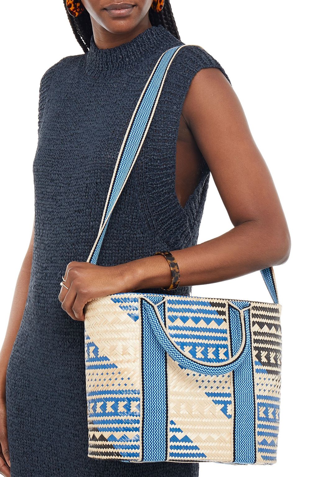 YOSUZI Mila straw tote