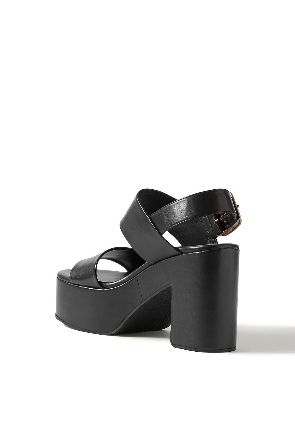 DRIES VAN NOTEN Leather platform sandals