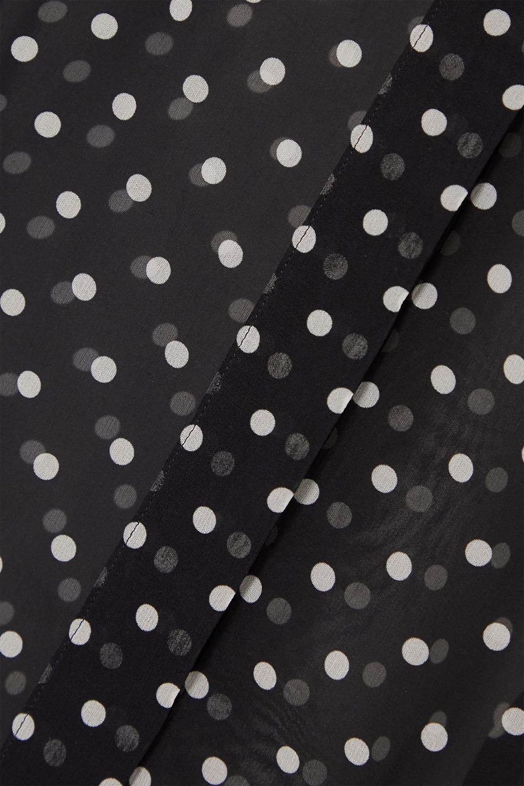 DRIES VAN NOTEN Polka-dot silk-chiffon blouse