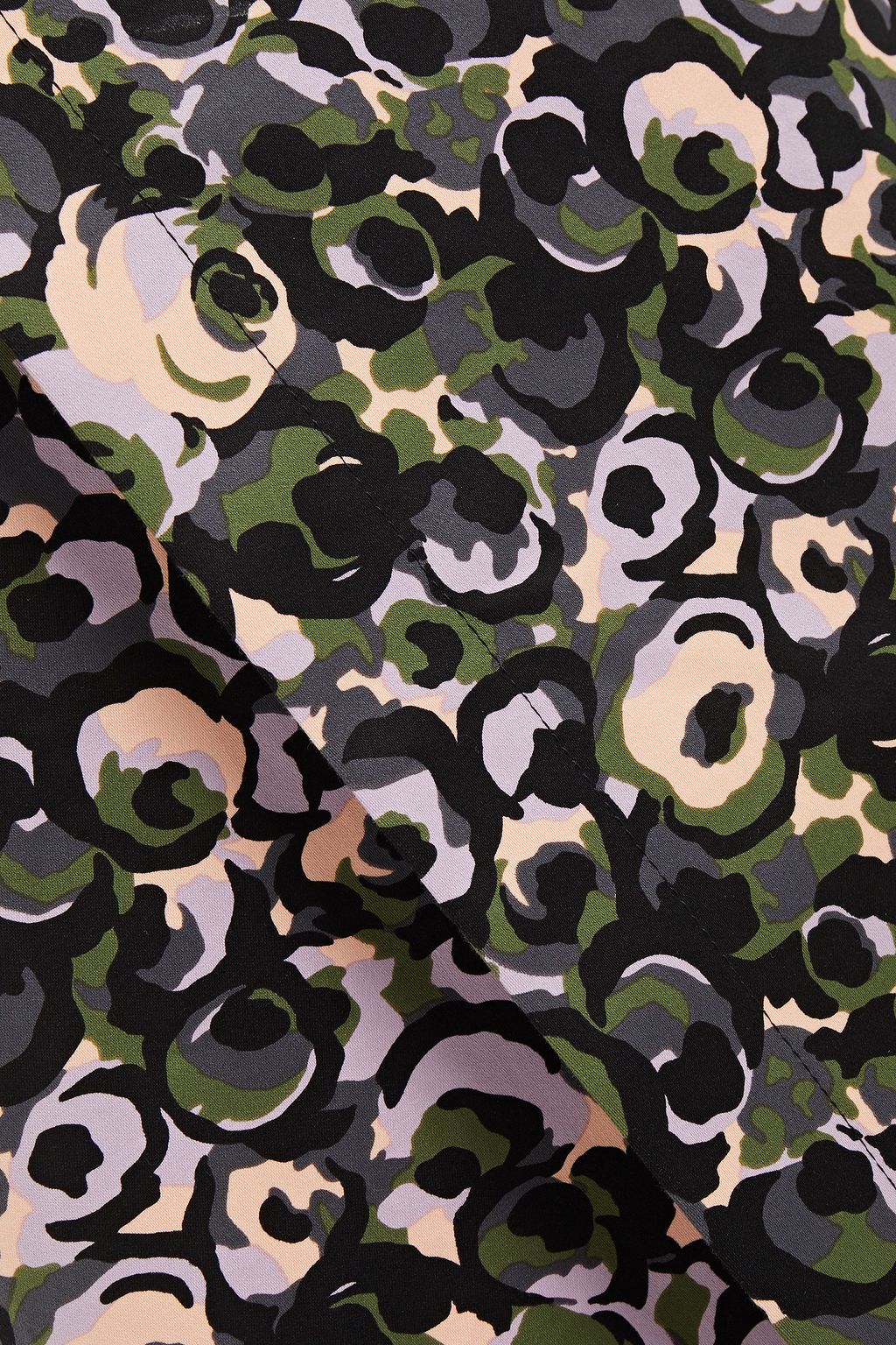 MARNI Printed cotton midi wrap skirt