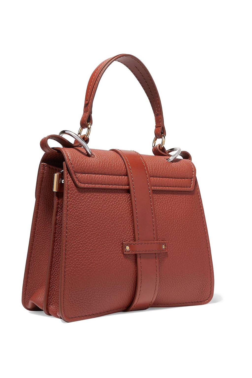 CHLOÉ Aby textured-leather shoulder bag