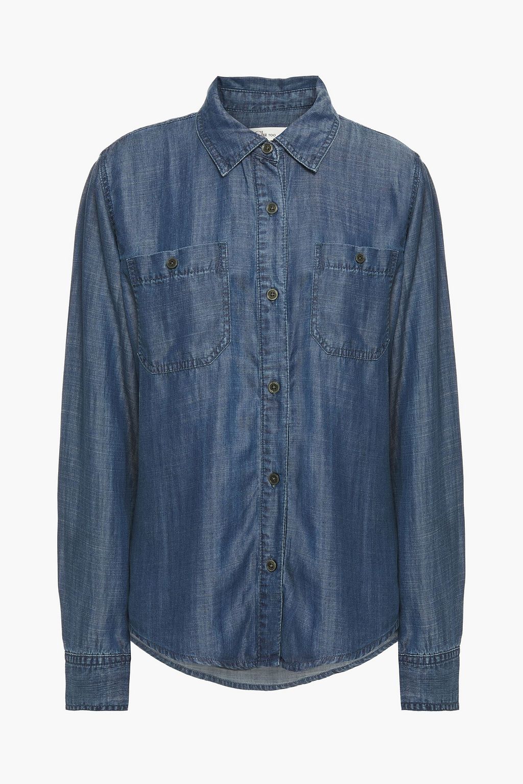 ruffle chambray top