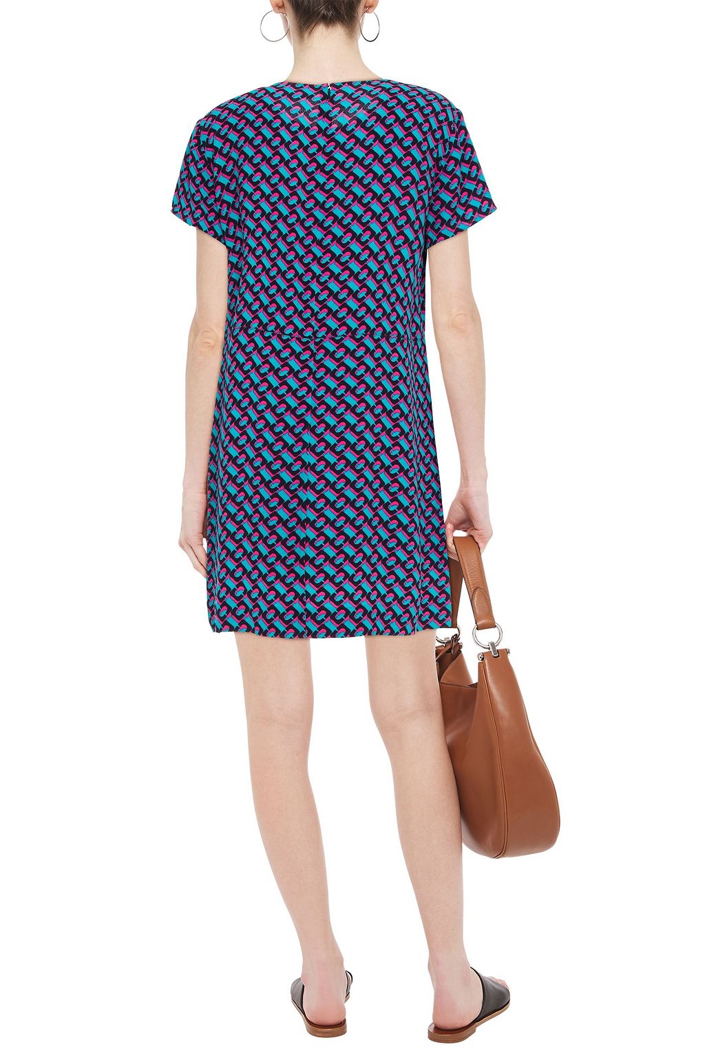DIANE VON FURSTENBERG Printed crepe mini dress