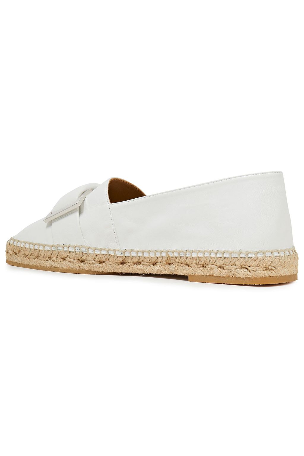 SERGIO ROSSI Embellished leather espadrilles