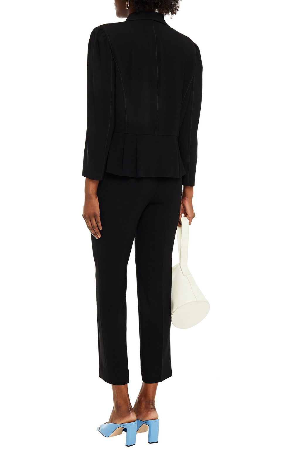 DIANE VON FURSTENBERG Cropped stretch-crepe straight-leg pants