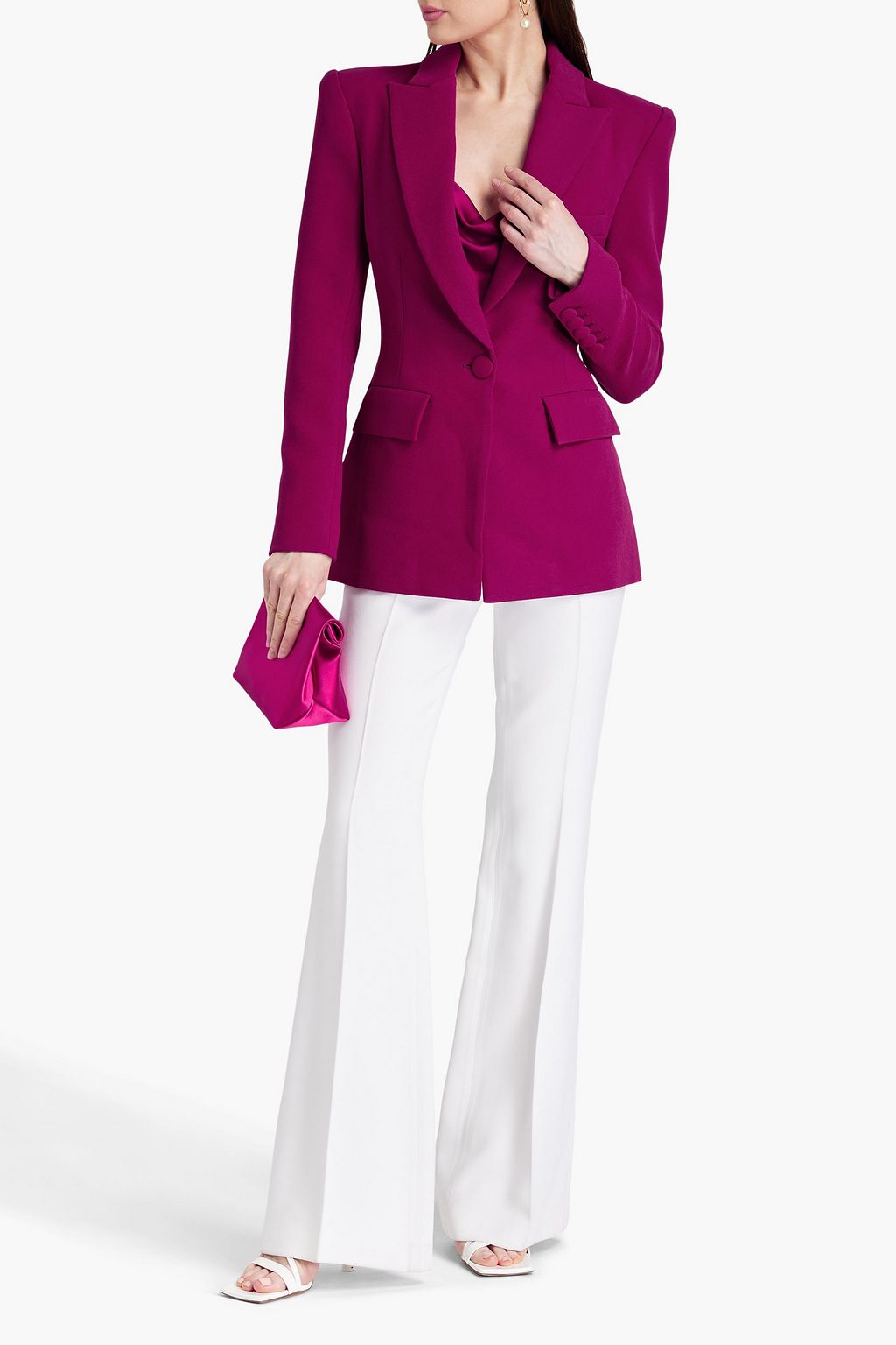ALEX PERRY Craker crepe blazer