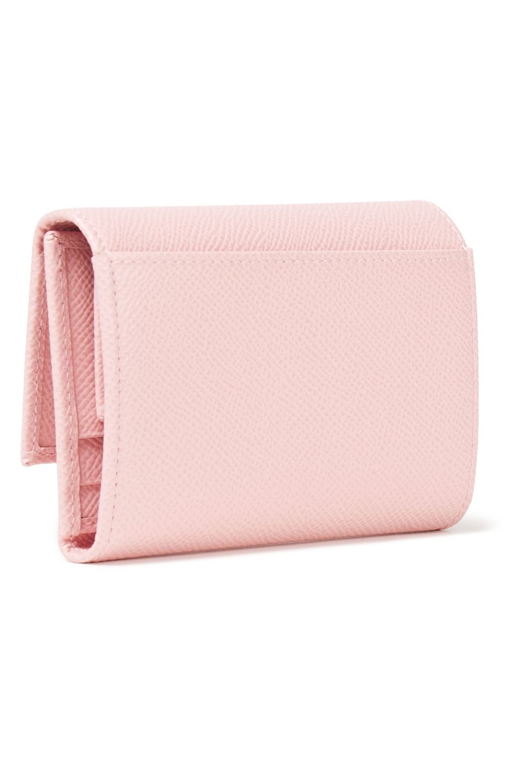DOLCE&GABBANA Crystal-embellished textured-leather wallet