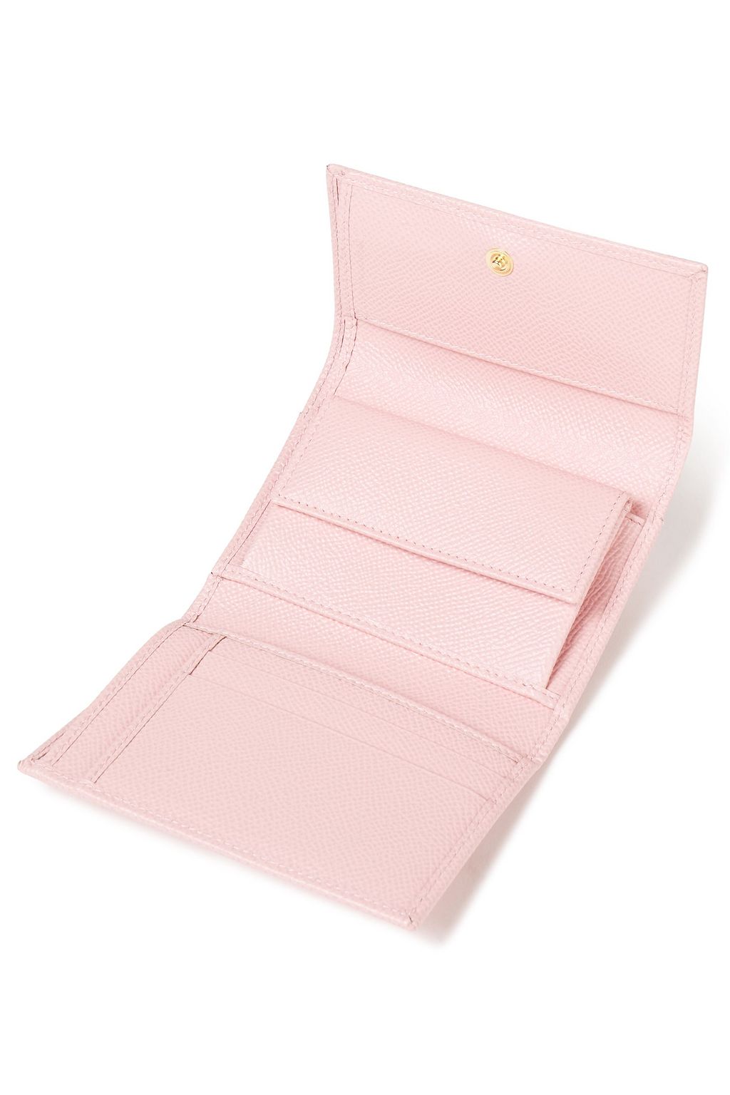 DOLCE&GABBANA Crystal-embellished textured-leather wallet