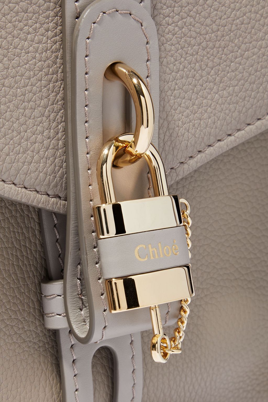 CHLOÉ Aby textured-leather shoulder bag