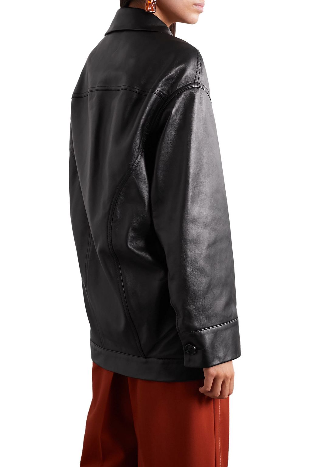 MARNI Oversized leather jacket