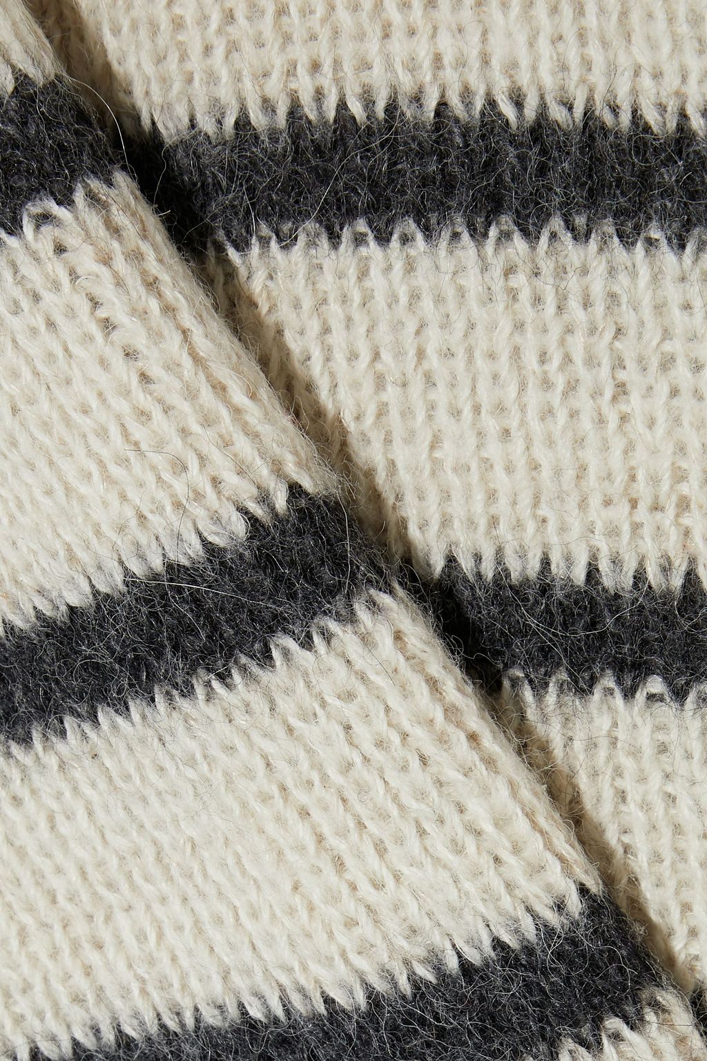 MARANT ÉTOILE Georgia striped alpaca-blend turtleneck sweater