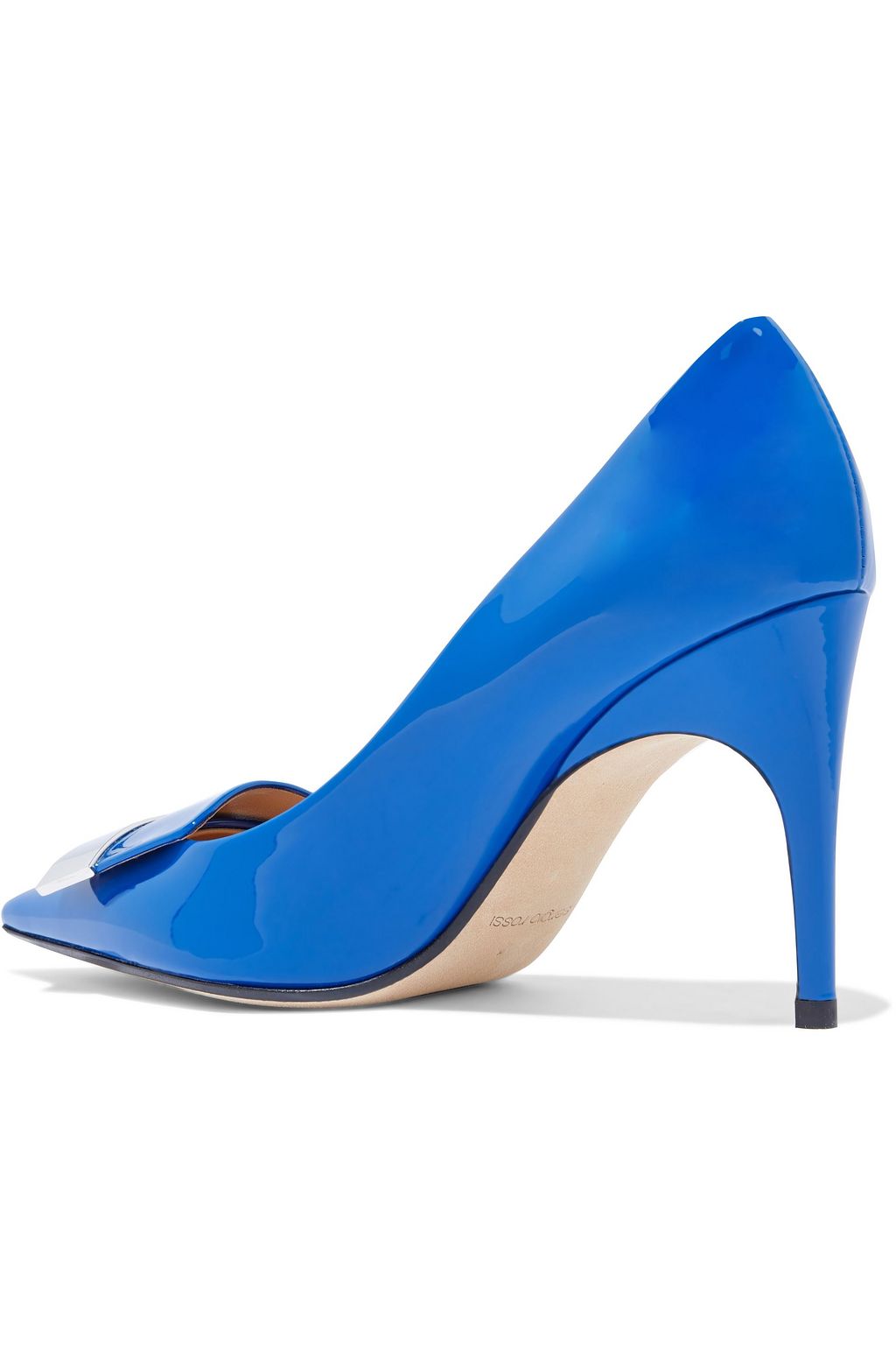 SERGIO ROSSI Embellished patent-leather pumps
