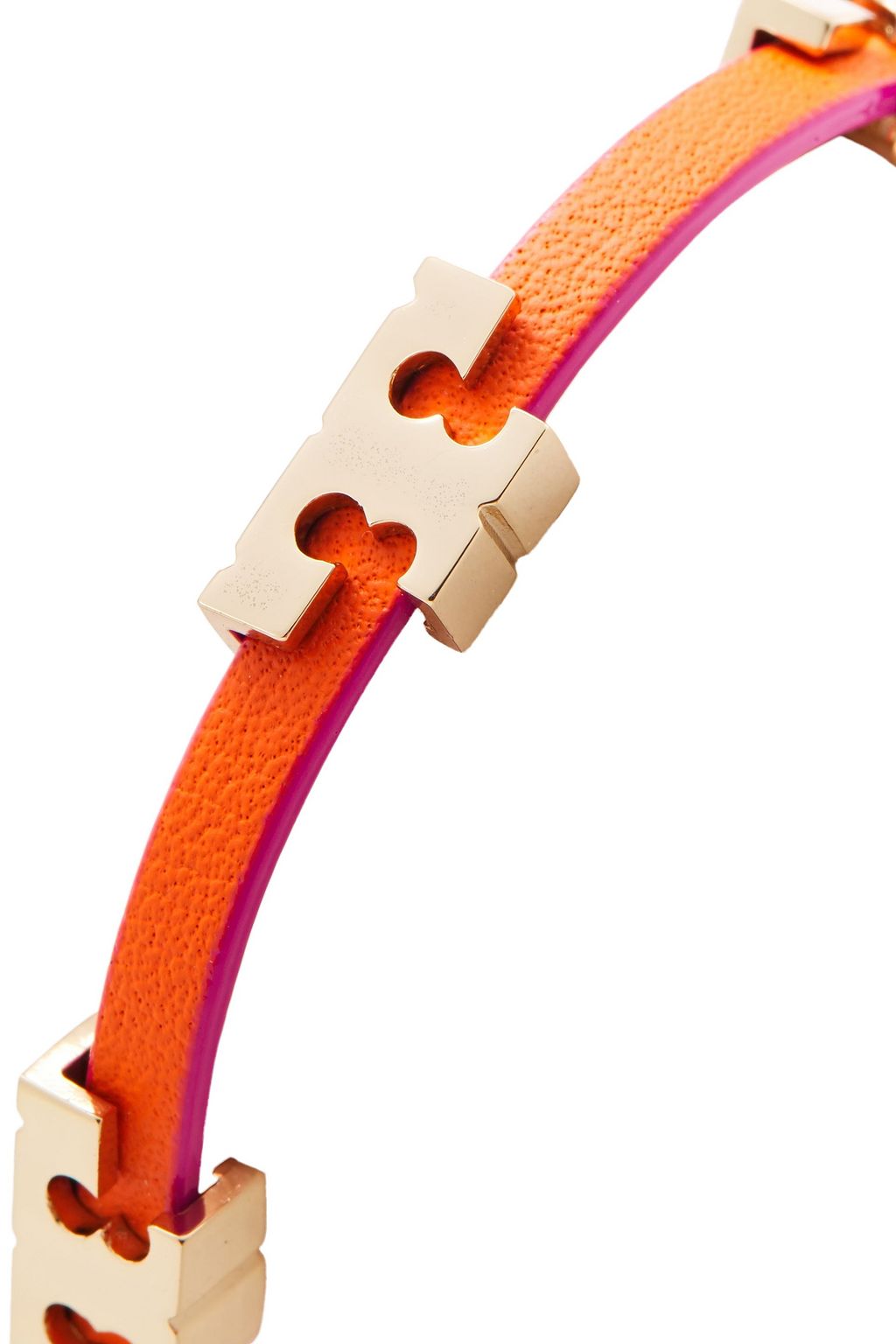 TORY BURCH Gold-tone leather bracelet