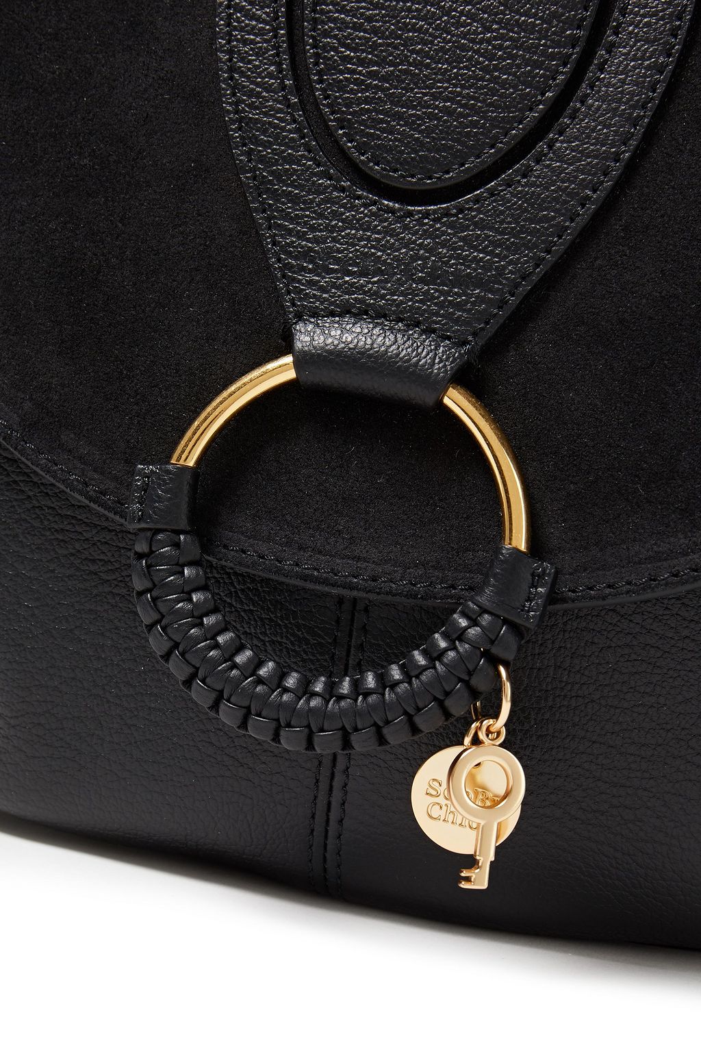 SEE BY CHLOÉ Hana leather and suede shoulder bag