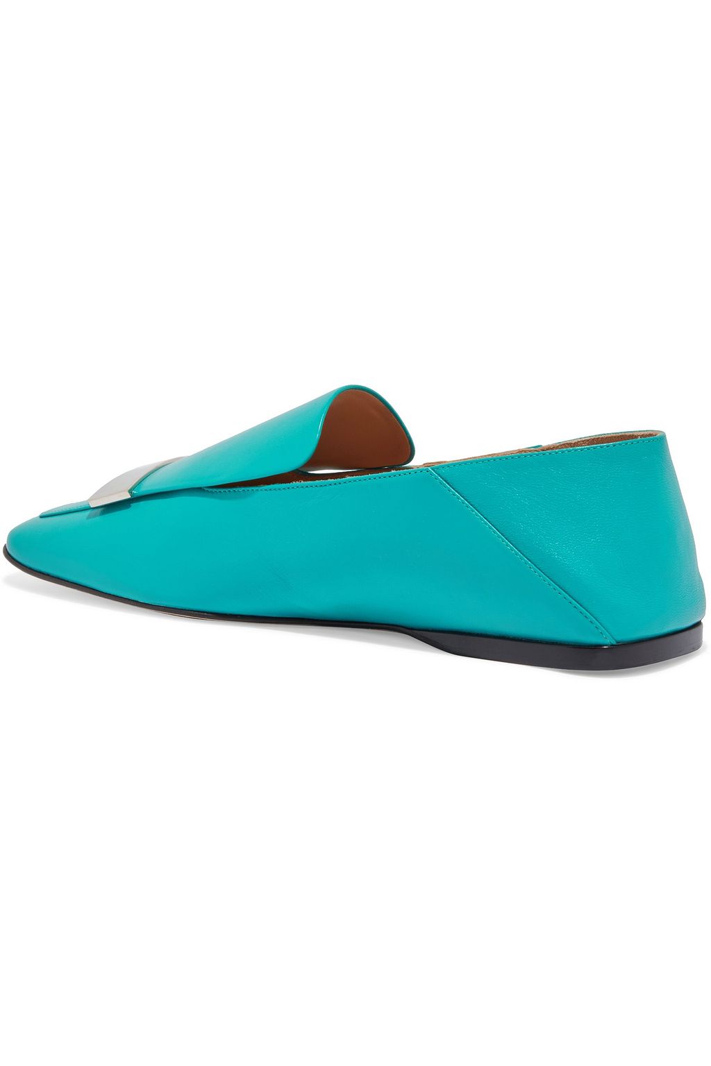 SERGIO ROSSI sr1 leather collapsible-heel loafers