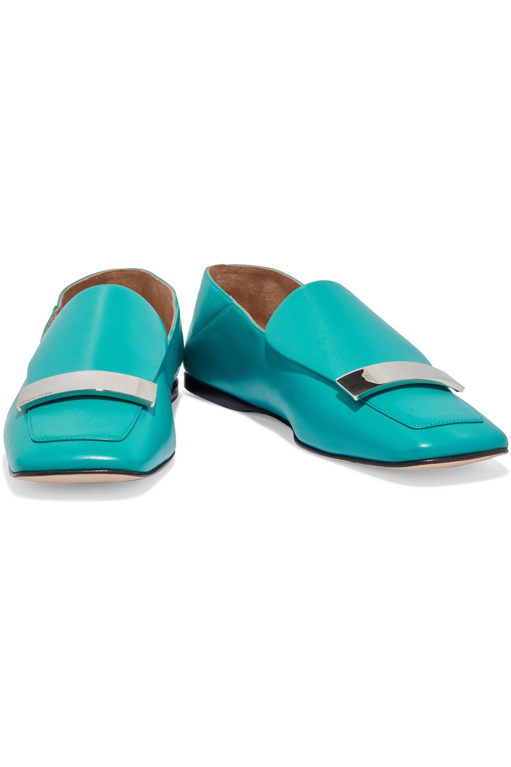 SERGIO ROSSI sr1 leather collapsible-heel loafers