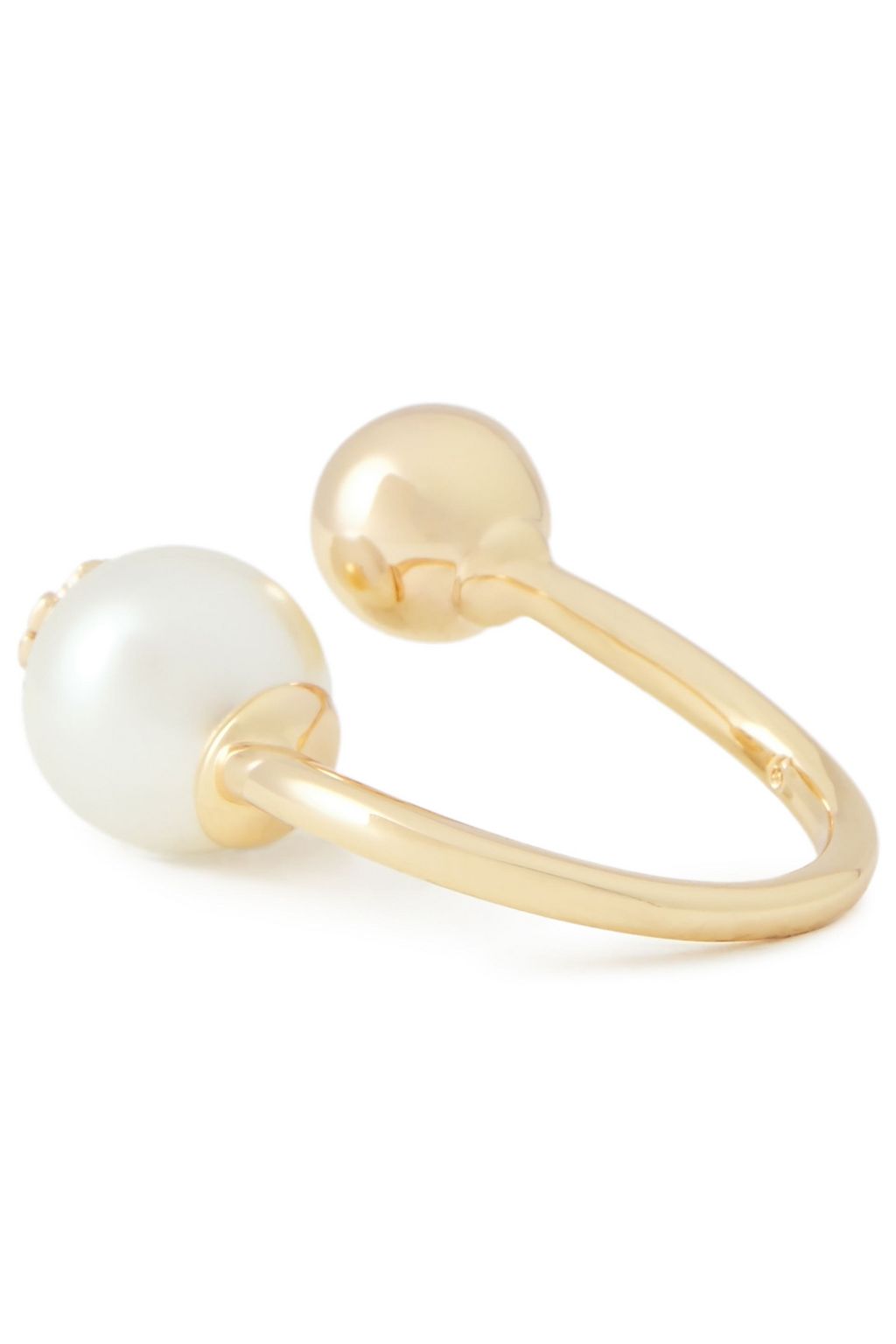 TORY BURCH Gold-tone pearl ring