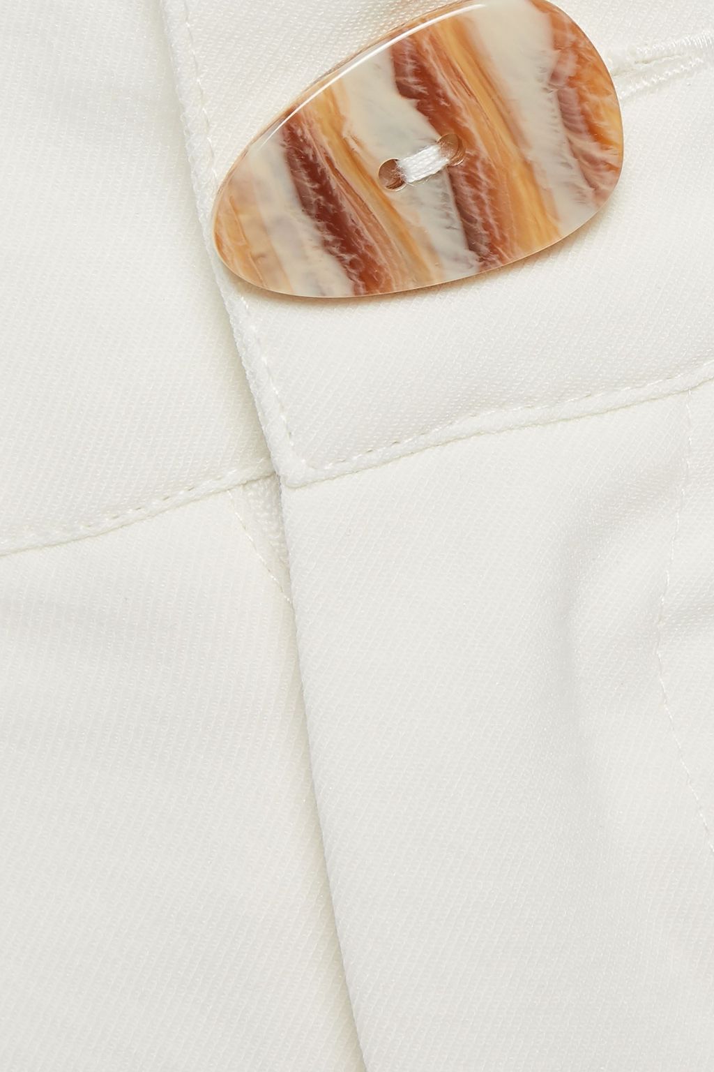 NICHOLAS Pleated twill shorts