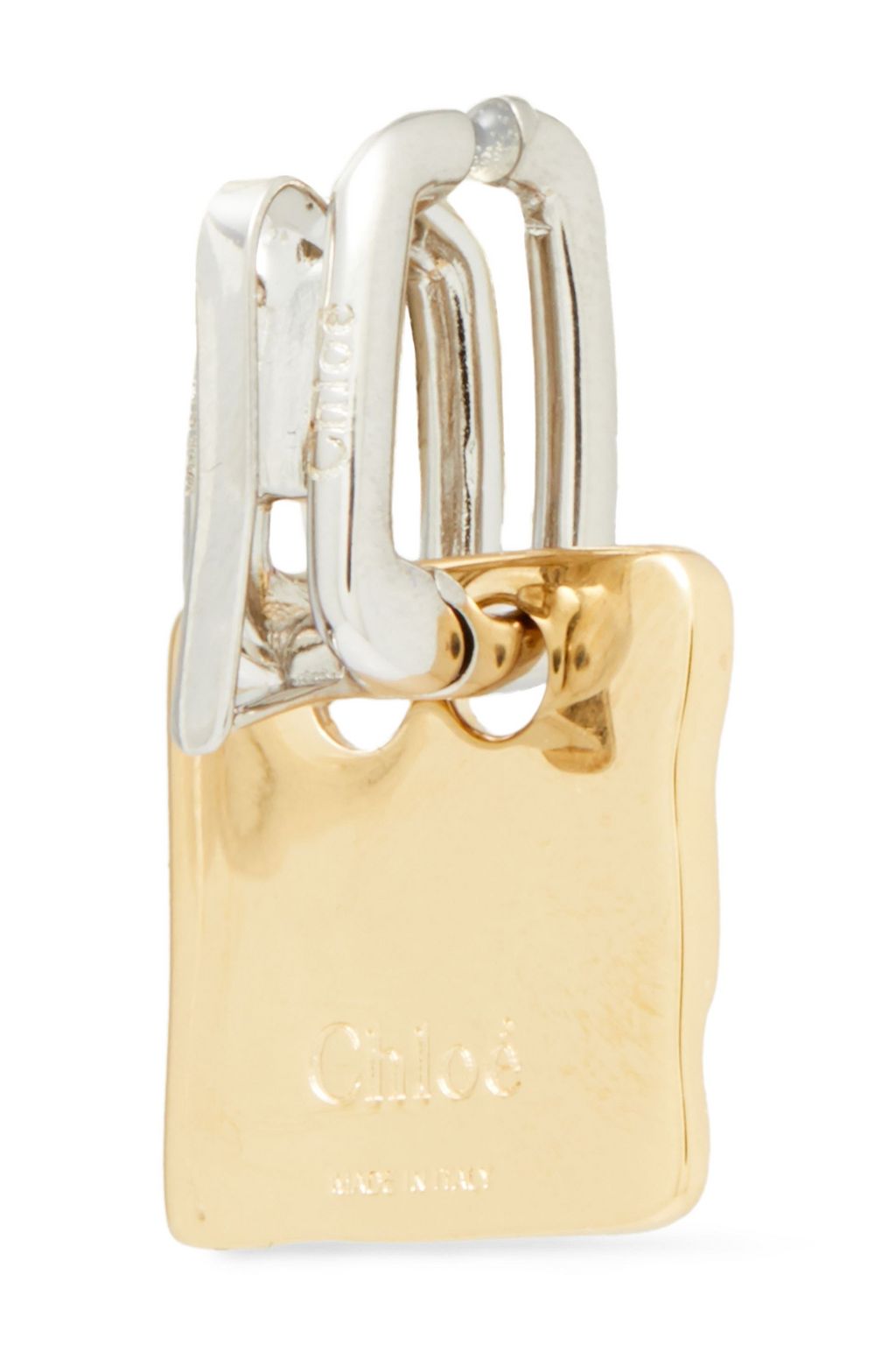CHLOÉ Gold and silver-tone earrings