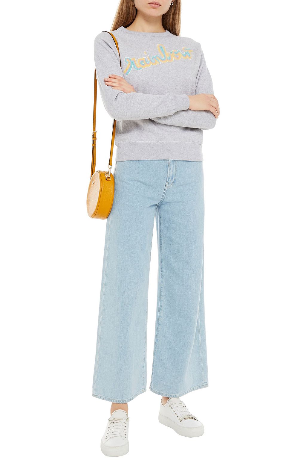MAISON LABICHE Rainbow cotton-fleece sweatshirt
