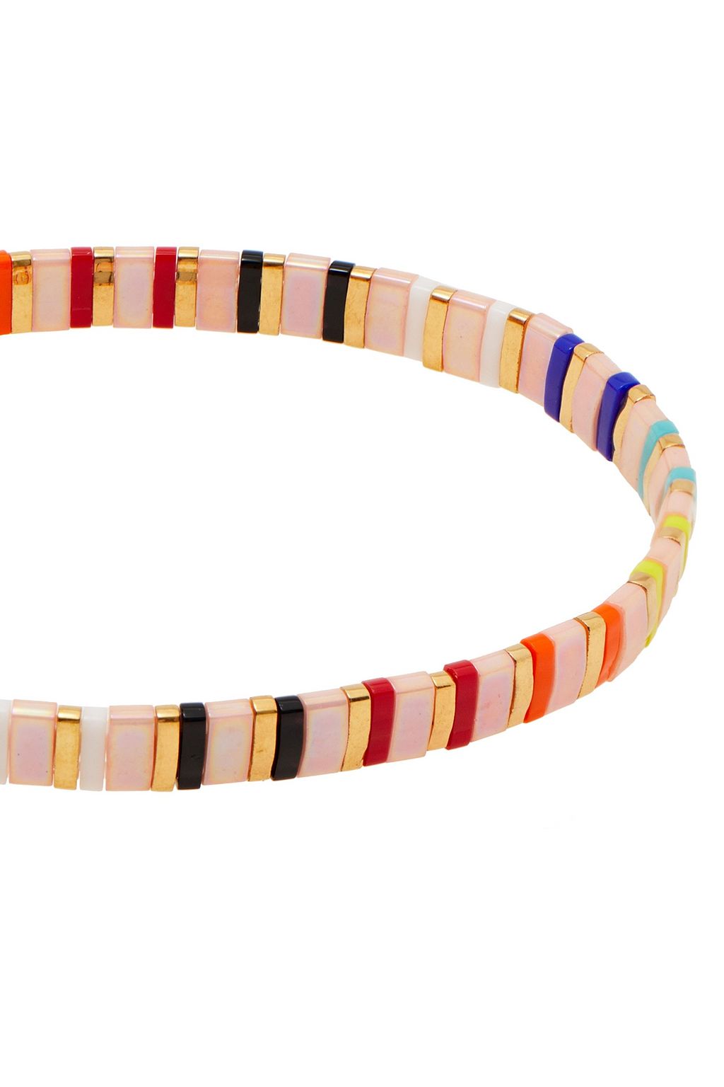 SHASHI Tilu gold-plated beaded bracelet