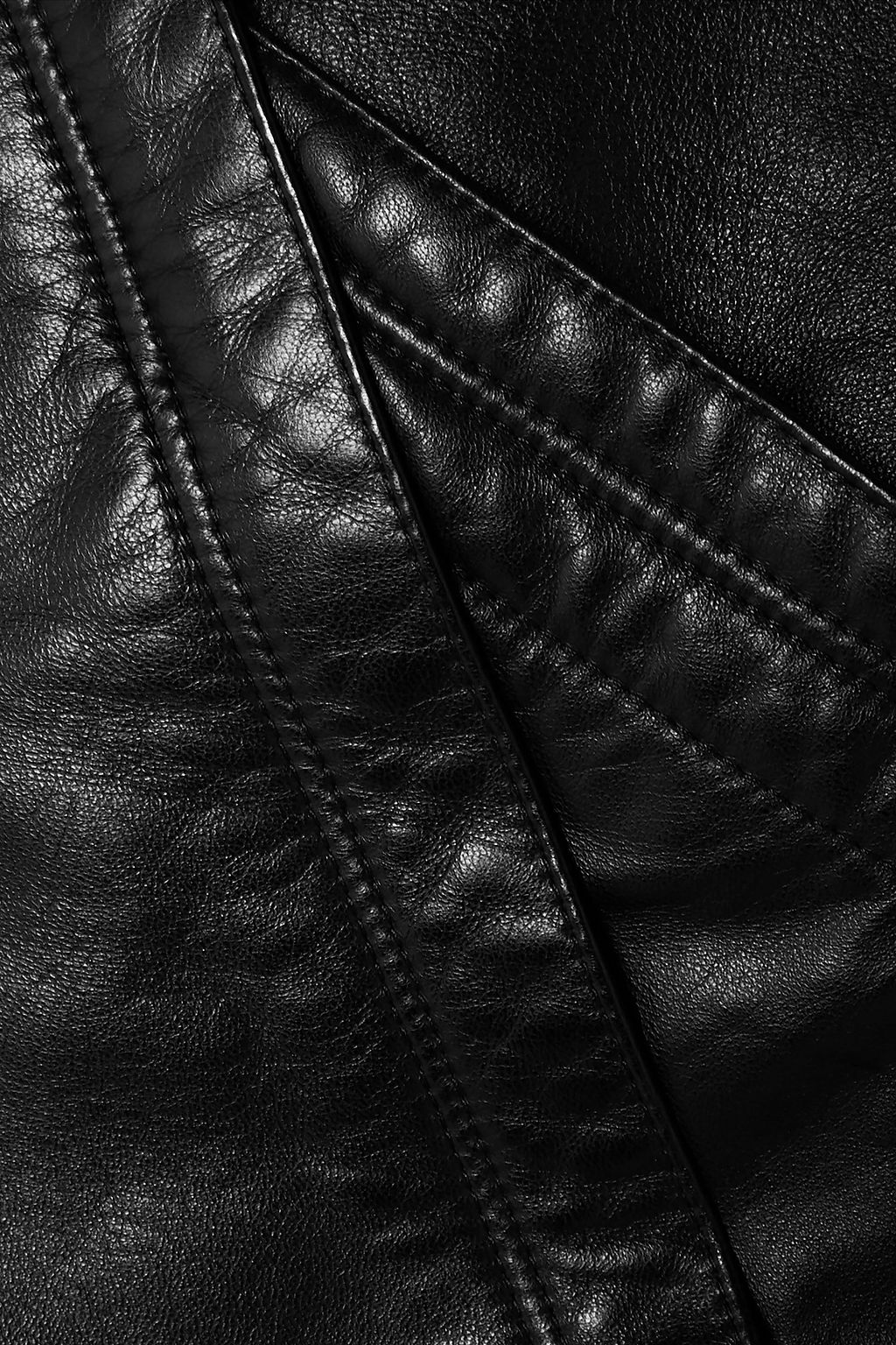 NILI LOTAN Kade paneled leather mini skirt