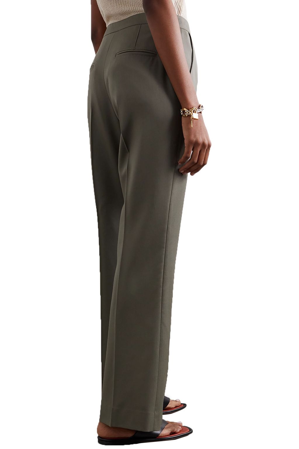 LVIR Wool-twill straight-leg pants