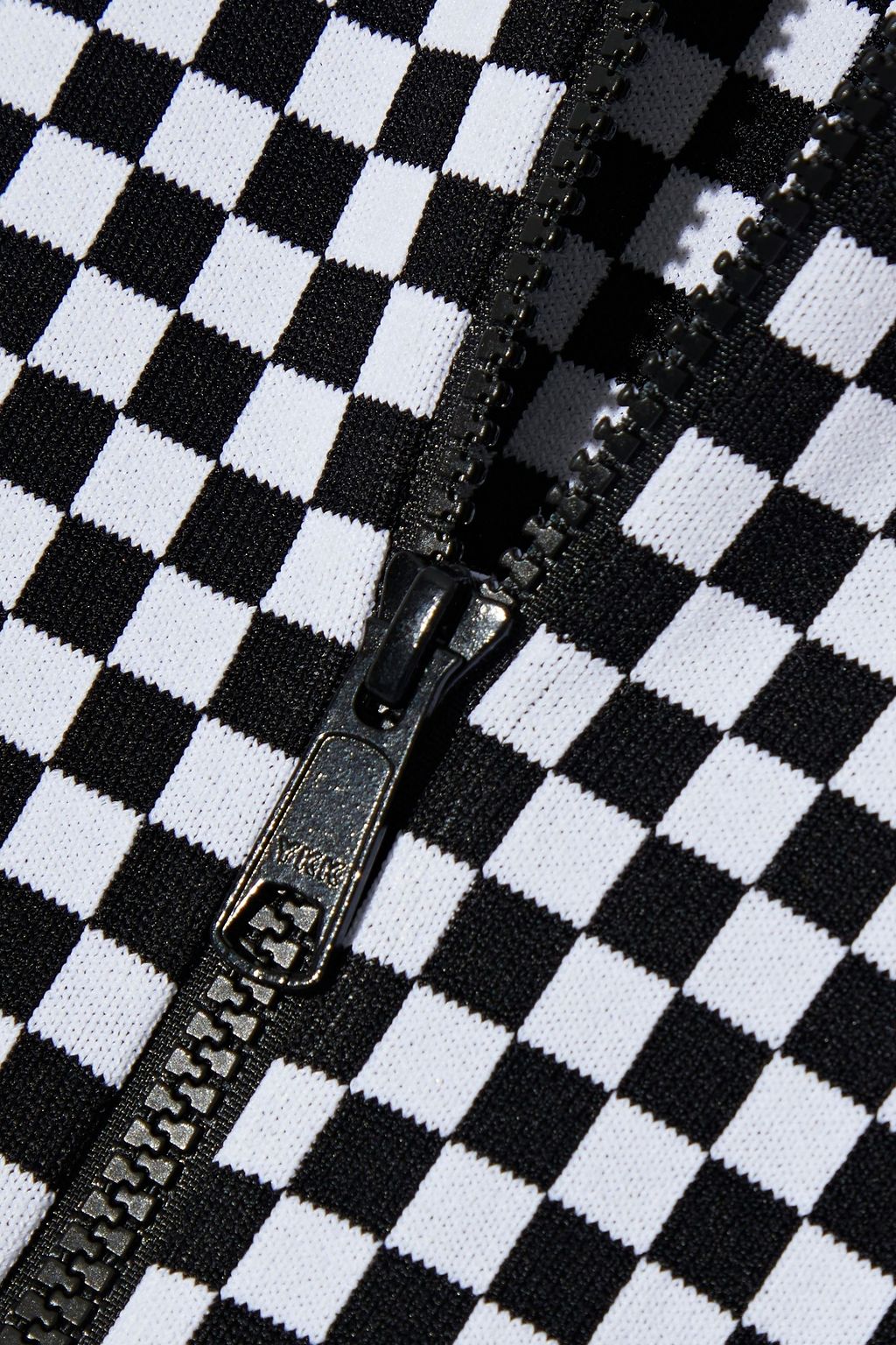 LOVE MOSCHINO Checked jacquard-knit cardigan