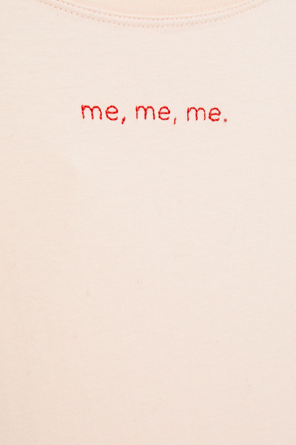 MAISON LABICHE Me Me Me embroidered cotton-jersey T-shirt