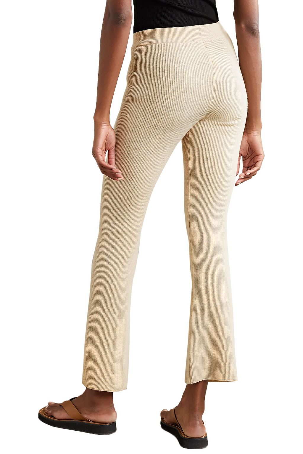 NANUSHKA Leba ribbed-knit flared pants