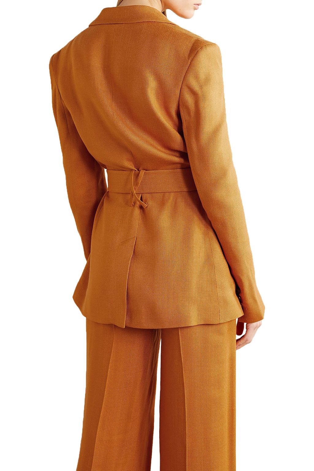 DE LA VALI Hawkins belted woven blazer
