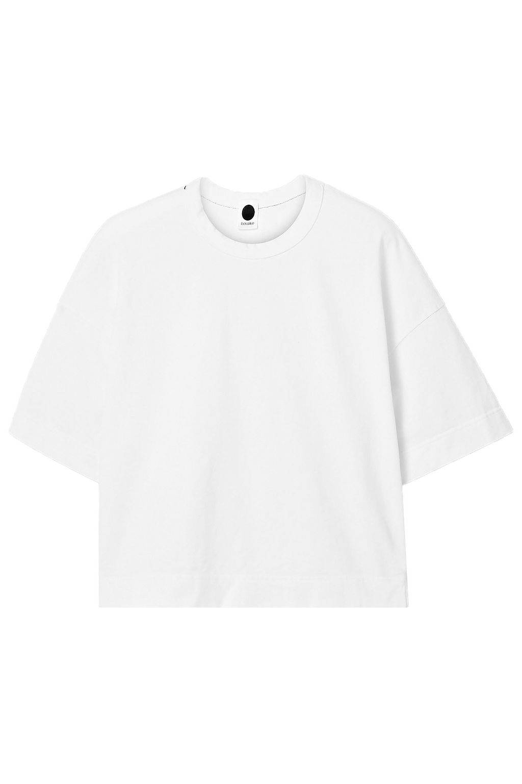 White Organic cotton-jersey T-shirt 