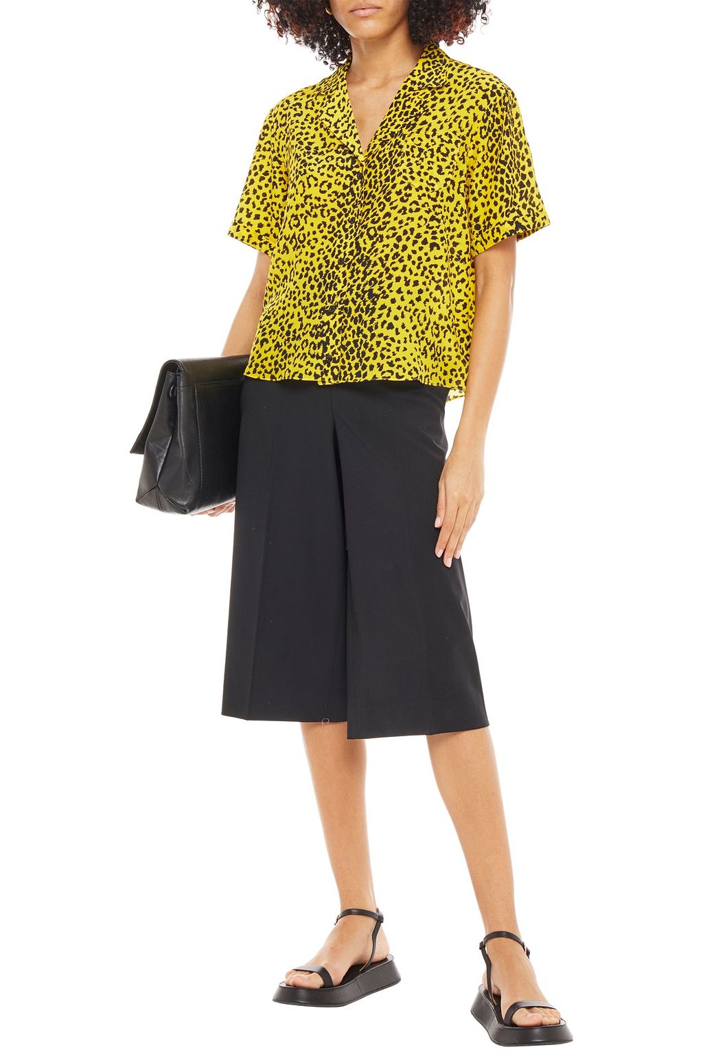 ÊTRE CÉCILE Maude leopard-print silk crepe de chine shirt