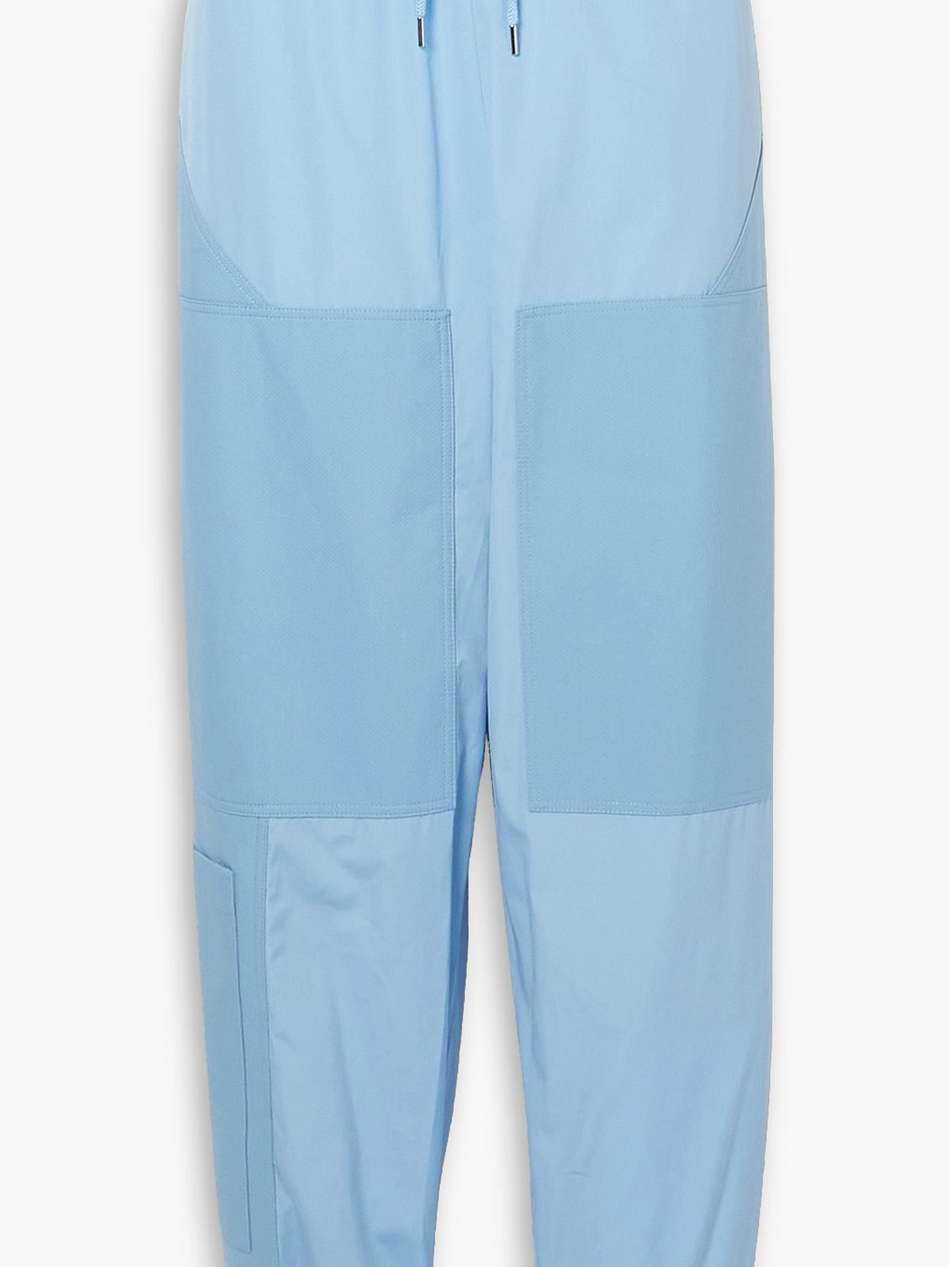 kara shell-paneled cotton-ripstop track pants