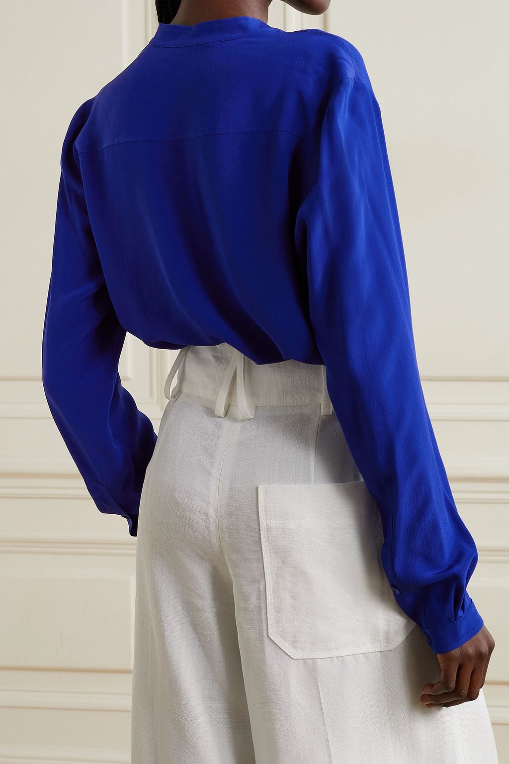 STELLA MCCARTNEY Eva silk crepe de chine blouse