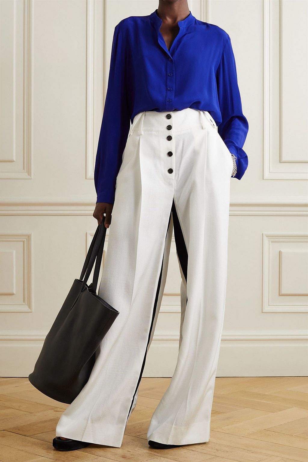 STELLA MCCARTNEY Eva silk crepe de chine blouse