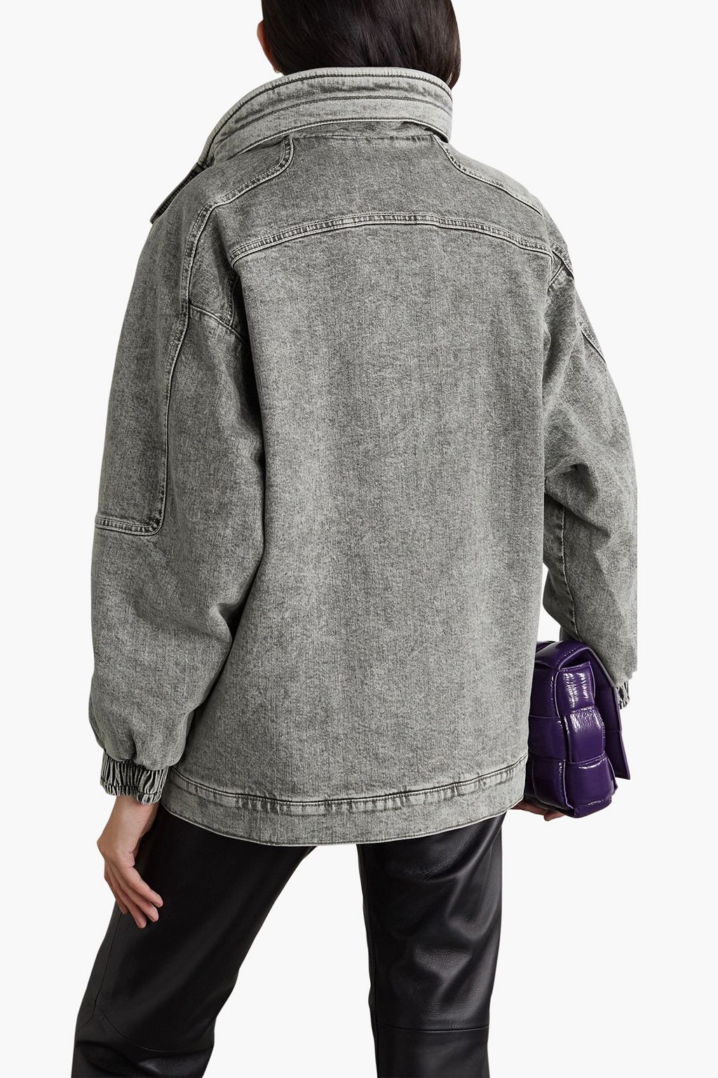 STELLA MCCARTNEY Galaxy hooded faded denim jacket