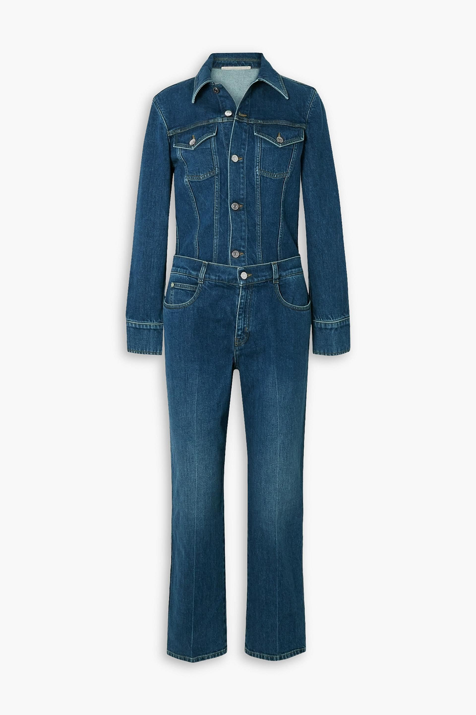 stella mccartney - denim jumpsuit - blue - it 36
