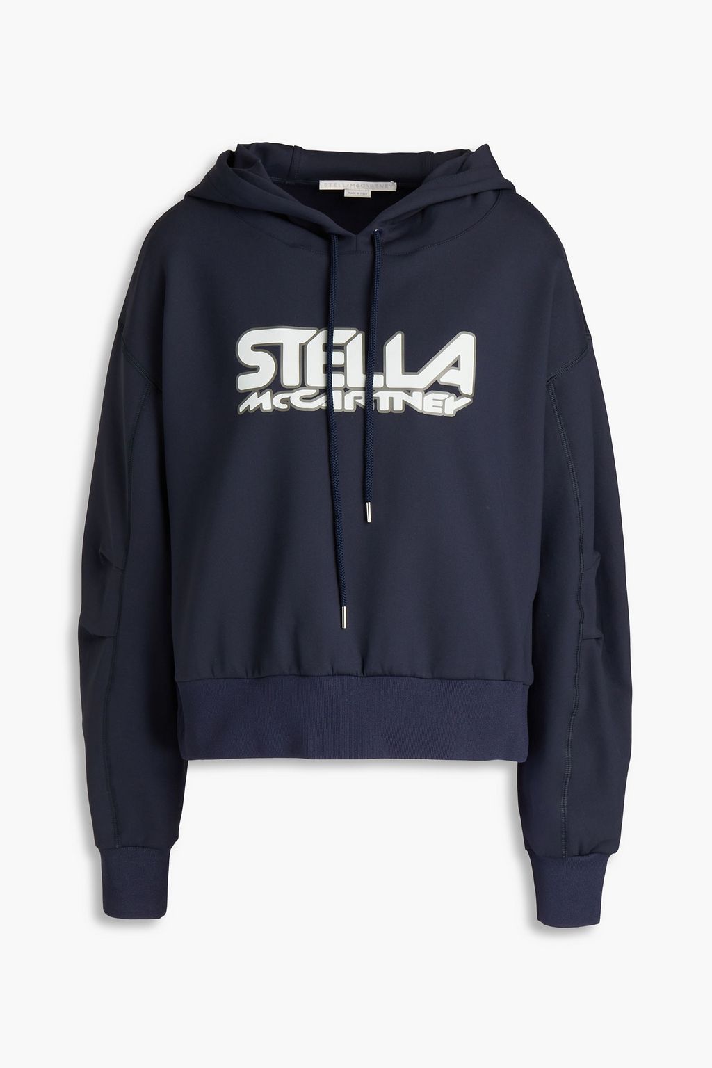 STELLA MCCARTNEY Scuba printed tech jersey hoodie THE OUTNET