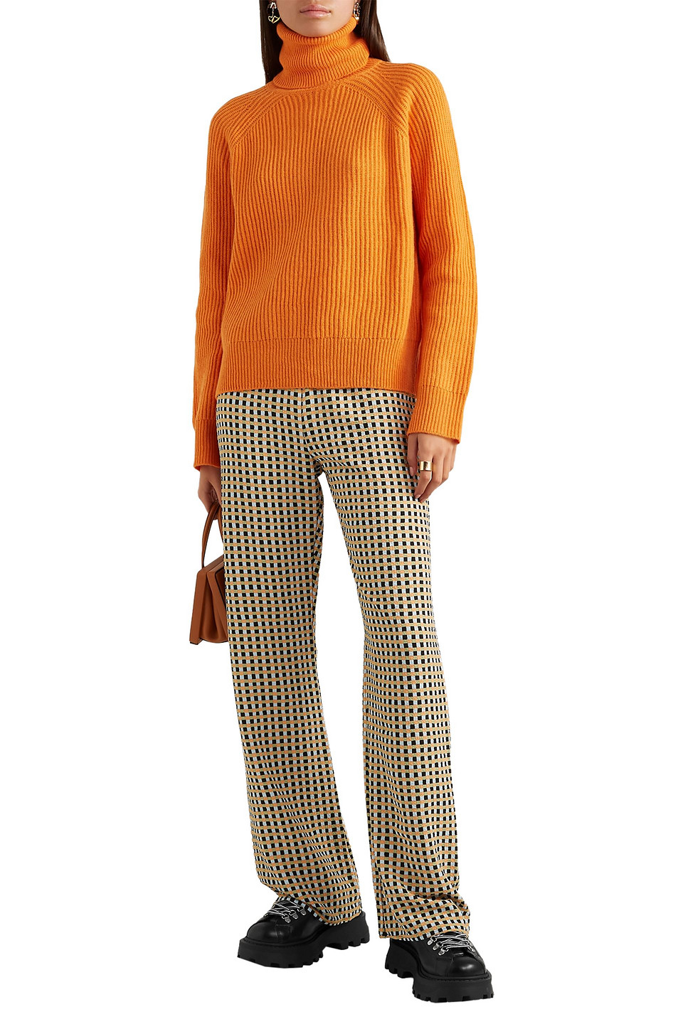 SIMON MILLER LOW TRACKER SHELL-TRIMMED LEATHER BOOTS